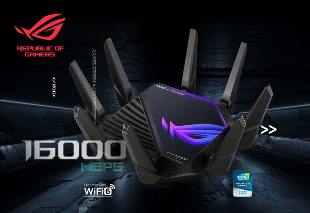 ASUS ROG Rapture GT AXE16000 O Primeiro Router Gaming WiFi 6E Quad